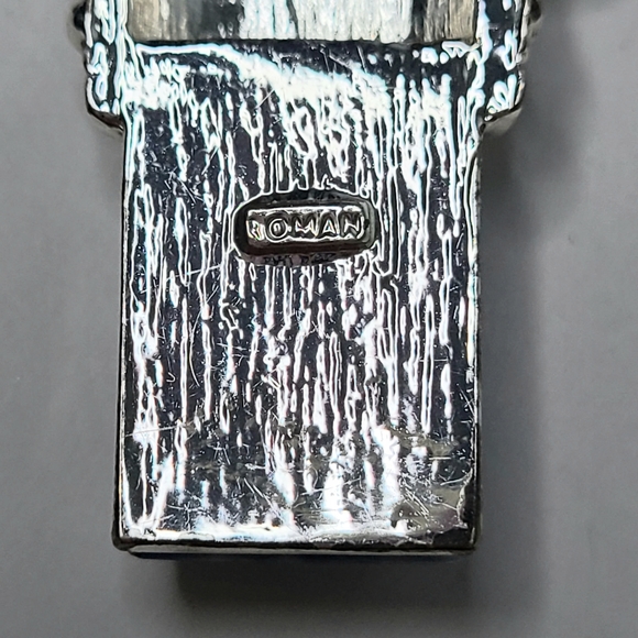 Roman Blue Wrapped Silver Tone Pendant - Picture 7 of 7